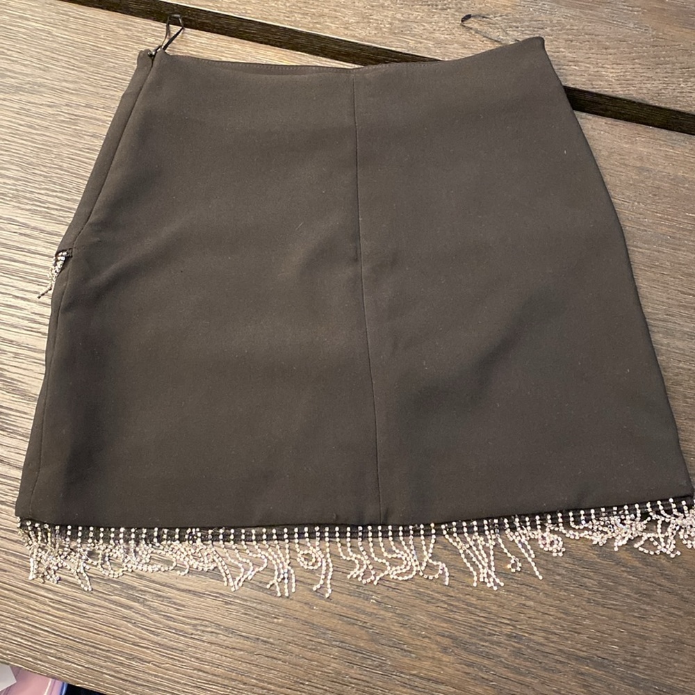 Zara black rhinestone mini skirt - Picture 4 of 6